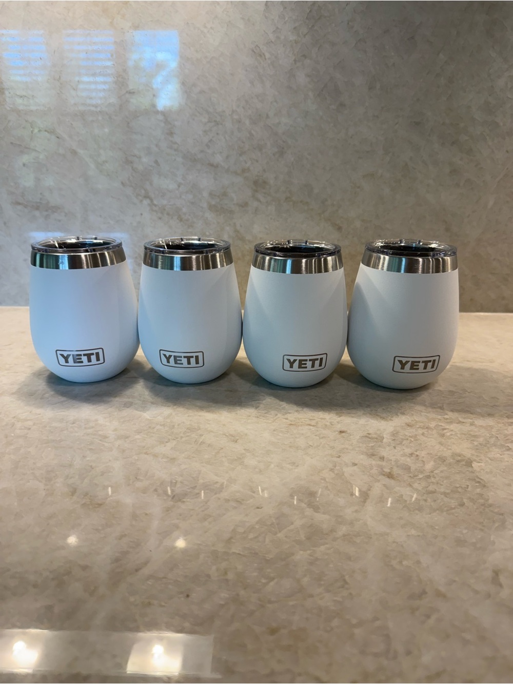 Yeti White Insulated Stemless Wine Tumblers - Set of 4